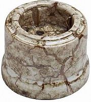 Розетка-ретро с заземлением керамика Bironi Лизетта 1-м. мрамор картинка